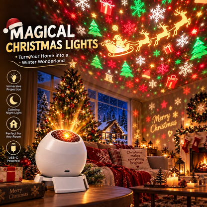 🎅 Turn Any Room Into a Christmas Wonderland – Holiday Projection Night Light